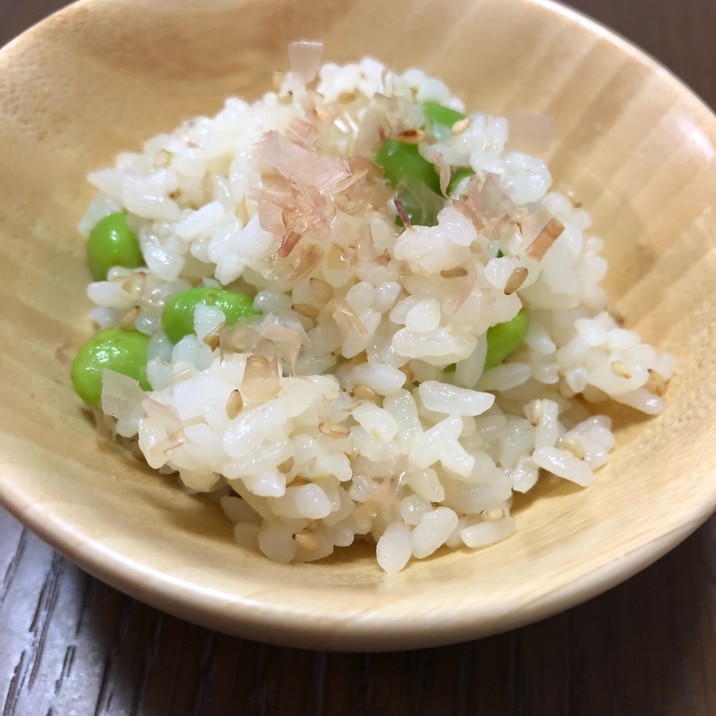 幼児食 とりわけ可能 バター香る枝豆ごはん レシピ 作り方 By Hamumisan 楽天レシピ
